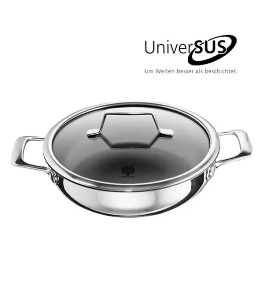 WYPRZEDAŻ! SCHULTE-UFER ASTRAL Patelnia 24 cm / do duszenia / ze strukturą powierzchni UniverSUS
