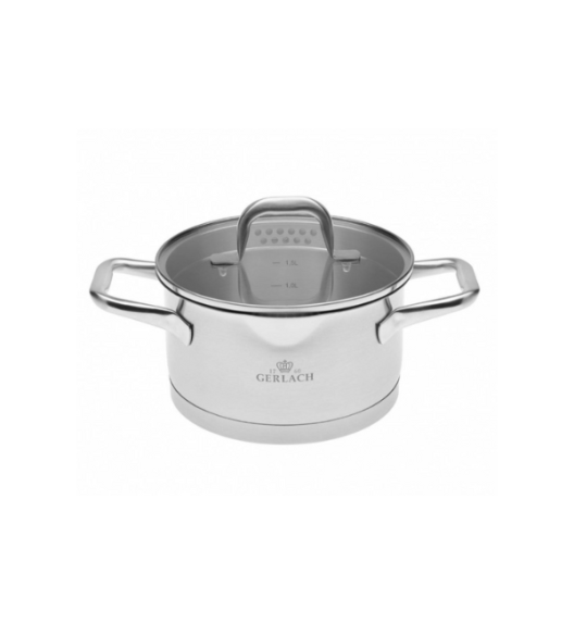 GERLACH MODEL Komplet Garnki z pokrywkami 10 el + Gerlach Ambiente Garnek 7 l z pokrywką 24 cm 