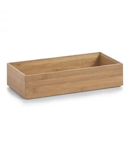 WYPRZEDAŻ! ZELLER Pudełko do przechowywania 30x15 cm / drewno bambusowe