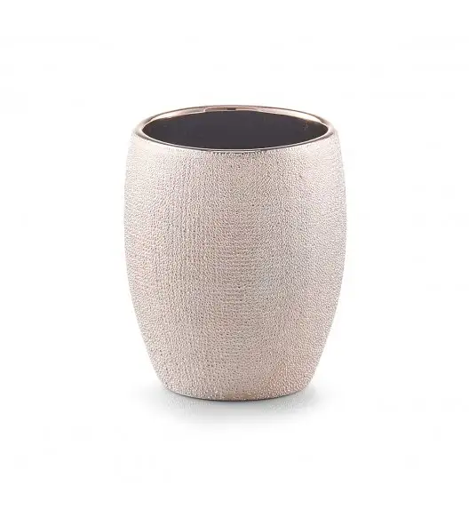 WYPRZEDAŻ! ZELLER ROSE GLITTER GOLD Kubek łazienkowy ø 8,1 cm / kamionka