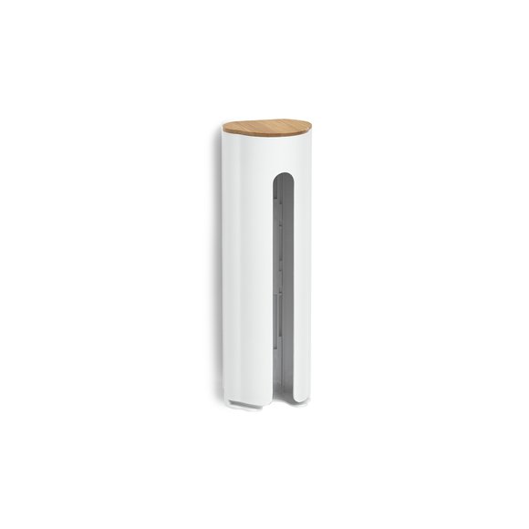 WYPRZEDAŻ! ZELLER Dozownik na waciki kosmetyczne / drewno bambusowe 