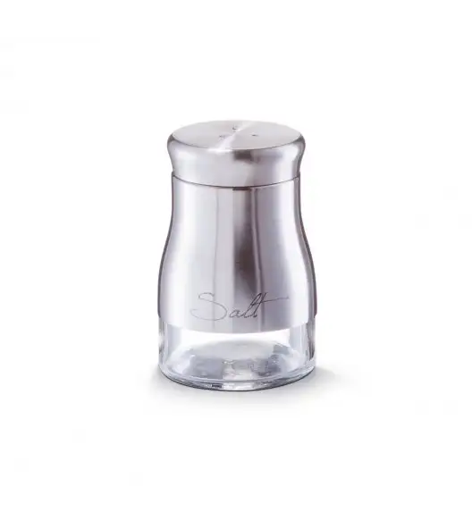 WYPRZEDAŻ! ZELLER SALT Pojemnik na sól ø 6 cm / stal nierdzewna
