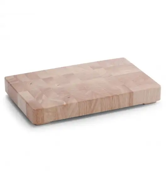 WYPRZEDAŻ! ZELLER Blok do krojenia 42 x 27 cm / drewno kauczukowe