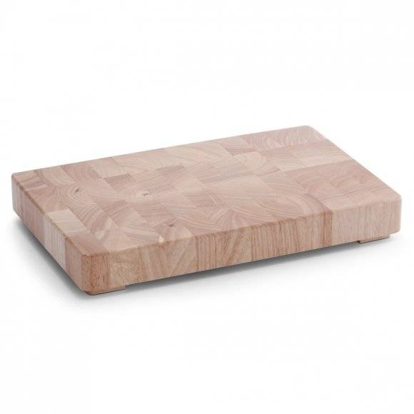 WYPRZEDAŻ! ZELLER Blok do krojenia 42 x 27 cm / drewno kauczukowe