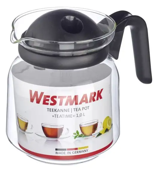 WYPRZEDAŻ! WESTMARK TEATIME Dzbanek na herbatę 1 l / szkło