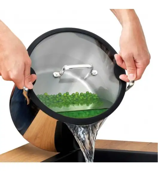 WYPRZEDAŻ! ROHE TINY MARCO Komplet 3 kompaktowych garnków z pokrywkami | stal nierdzewna 18/10 | indukcja | niemiecka jakość