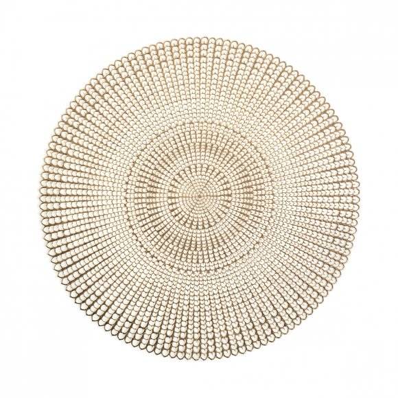 WYPRZEDAŻ! ZELLER CUT OUT Podkładka PVC na stół ø 41 cm / złota