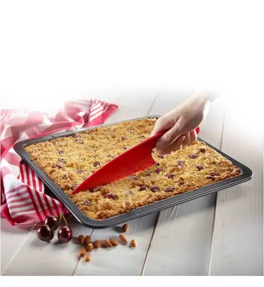 WYPRZEDAŻ! WESTMARK Nóż do ciasta 29 cm / czerwony / tworzywo sztuczne 