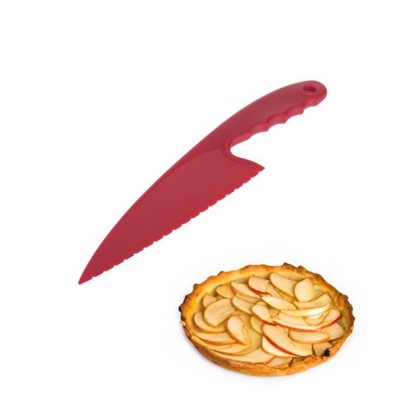 WYPRZEDAŻ! WESTMARK Nóż do ciasta 29 cm / czerwony / tworzywo sztuczne 