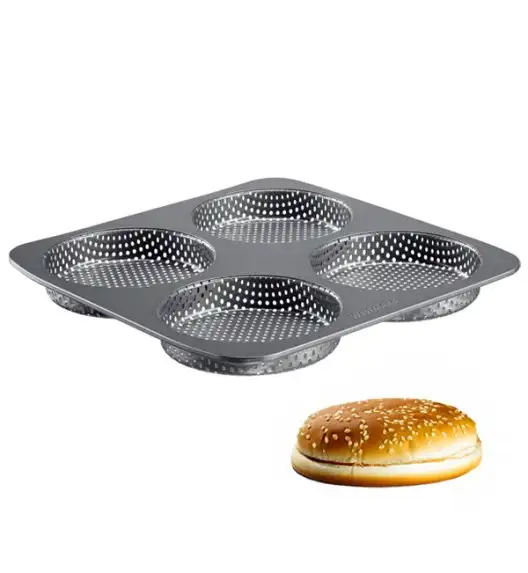 WYPRZEDAŻ! WESTMARK Forma do pieczenia 4 bułek do burgerów / duża / stal