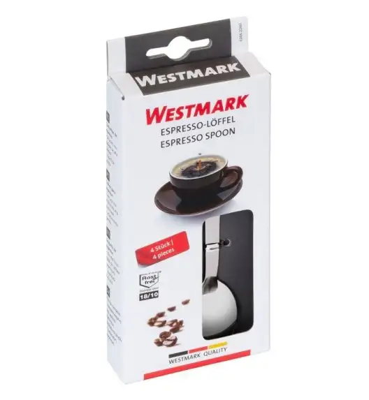 WYPRZEDAŻ! WESTMARK Zestaw 4 łyżeczek do espresso / stal nierdzewna
