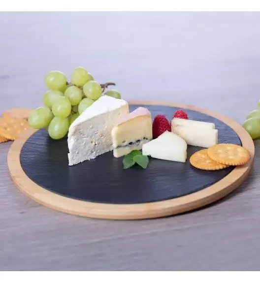 WYPRZEDAŻ! WESTMARK Deska do serwowania ø 28 cm / łupek + bambus