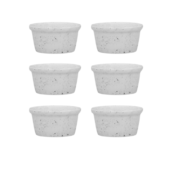 LUBIANA AMERYKA 6750 | Kokilka czarka 100 ml / porcelana x 6 SZTUK