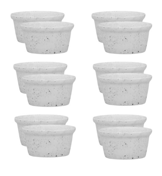 LUBIANA AMERYKA 6750 | Kokilka czarka 100 ml / porcelana x 12 SZTUK