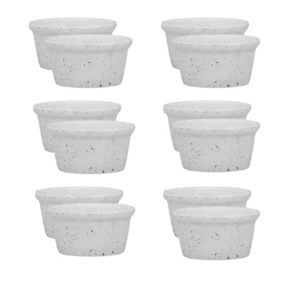 LUBIANA AMERYKA 6750 | Kokilka czarka 100 ml / porcelana x 12 SZTUK