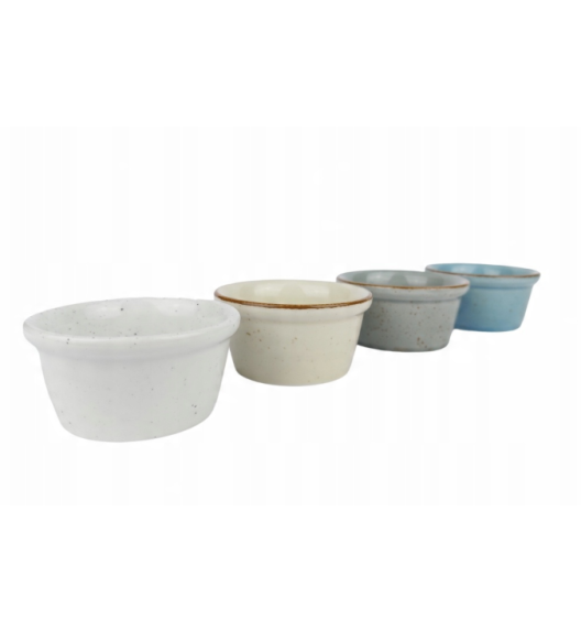 LUBIANA AMERYKA K130 SZARY | Kokilka czarka 100 ml / porcelana x 6 SZTUK