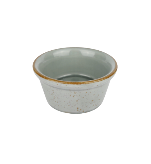 LUBIANA AMERYKA K130 SZARY | Kokilka czarka 100 ml / porcelana x 12 SZTUK