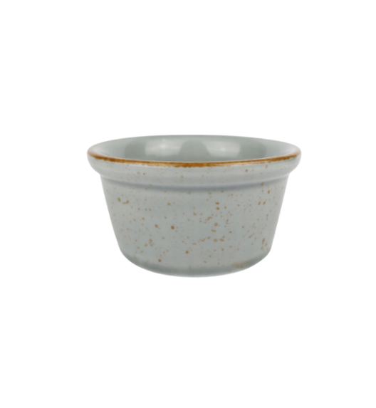 LUBIANA AMERYKA K130 SZARY | Kokilka czarka 100 ml / porcelana x 12 SZTUK
