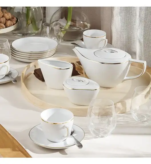 CHODZIEŻ CITY B326 ZŁOTE Cukiernica 250 ml / porcelana