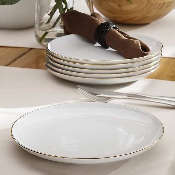 CHODZIEŻ CITY ZŁOTY B326 Serwis obiadowy 54 el / 18 osób / porcelana