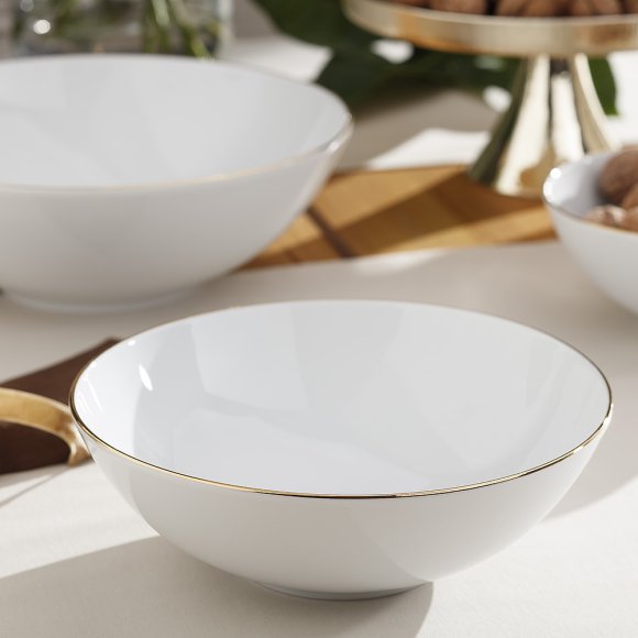 CHODZIEŻ CITY ZŁOTY B326 Serwis obiadowy 54 el / 18 osób / porcelana