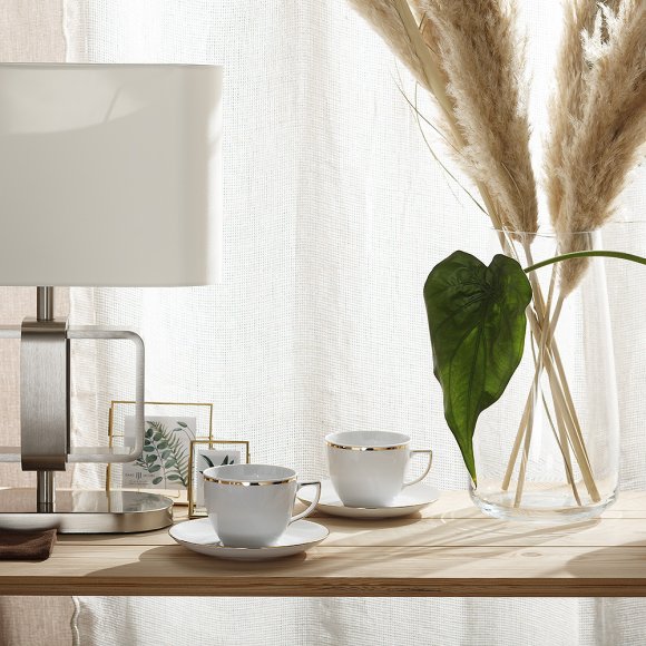 CHODZIEŻ CITY ZŁOTY B326 Serwis kawowy 24 el / 12 osób / porcelana
