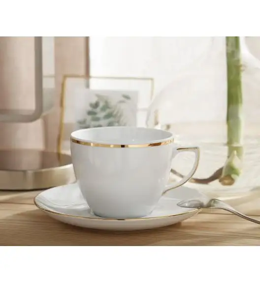 CHODZIEŻ CITY ZŁOTY B326 Serwis kawowy 36 el / 18 osób / porcelana