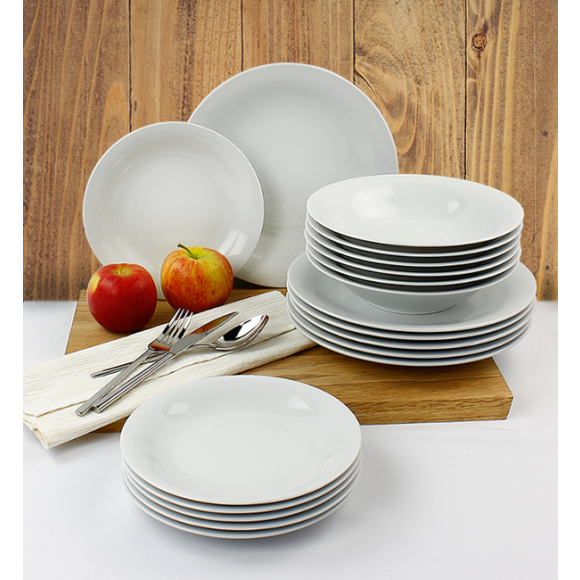 LUBIANA TIAGO Serwis obiadowy porcelana 36 el / 12 os