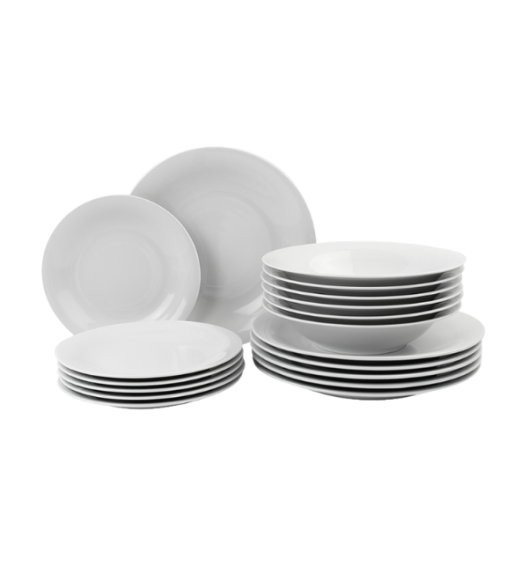 LUBIANA TIAGO Serwis obiadowy porcelana 36 el / 12 os