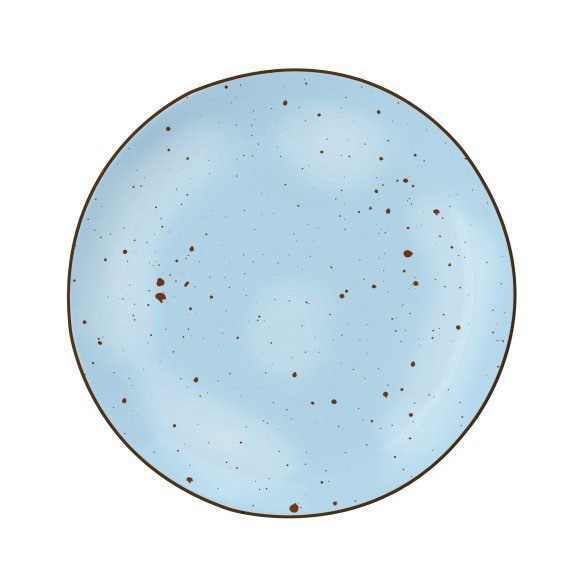 MG HOME | ZESTAW OBIADOWY Z PORCELANY GEMMA BLUE 18 EL / 6 OS