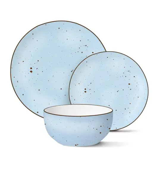 MG HOME | ZESTAW OBIADOWY Z PORCELANY GEMMA BLUE 12 EL / 4 OS