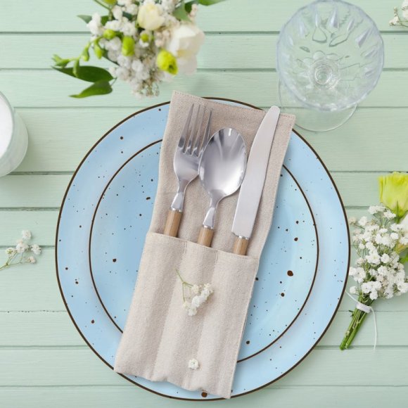 MG HOME | ZESTAW OBIADOWY Z PORCELANY GEMMA BLUE 12 EL / 4 OS