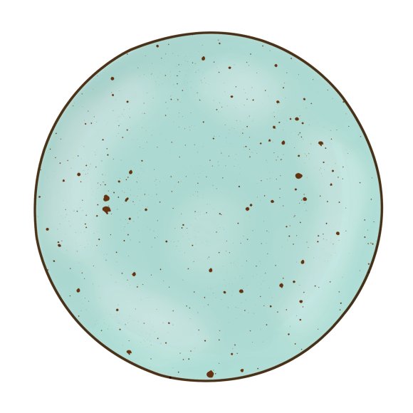 MG HOME | ZESTAW OBIADOWY Z PORCELANY GEMMA GREEN 12 EL / 4 OS