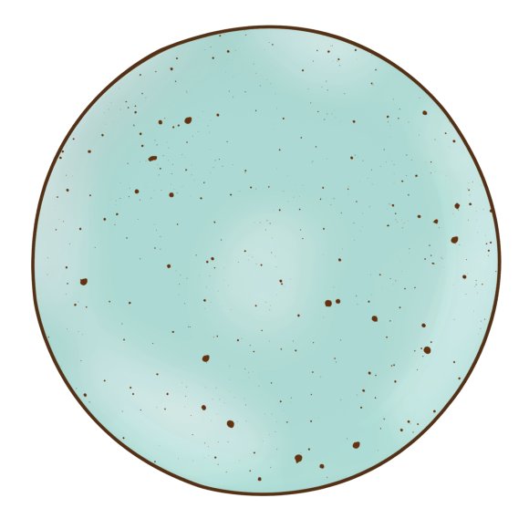 MG HOME | ZESTAW OBIADOWY Z PORCELANY GEMMA GREEN 12 EL / 4 OS