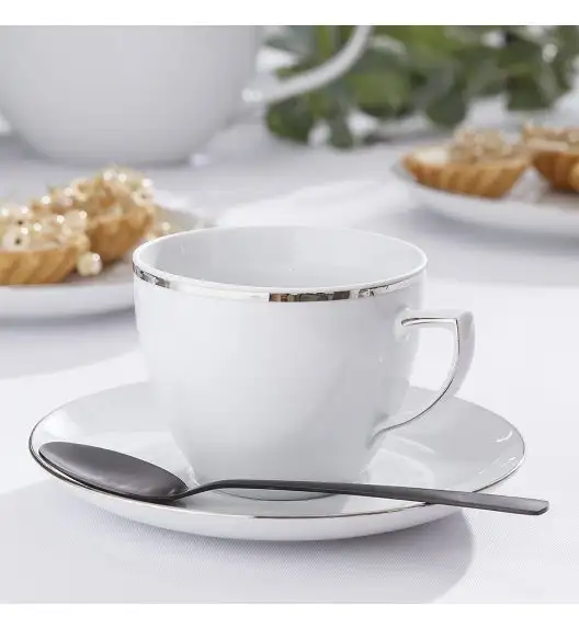 CHODZIEŻ CITY PLATYNOWA B325 Serwis obiadowo-kawowy 30 el / 6 osób / porcelana