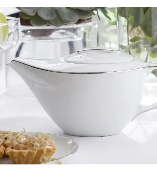 CHODZIEŻ CITY B325 PLATYNOWE Serwis obiadowo-kawowy 83 el / 12 osób / porcelana