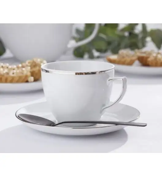 CHODZIEŻ CITY PLATYNOWA B325 Serwis kawowy 36 el / 18 osób / porcelana