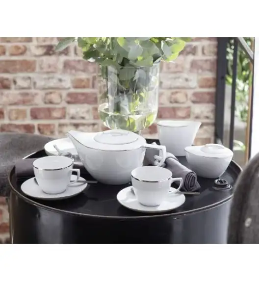 CHODZIEŻ CITY PLATYNOWA B325 Serwis kawowy 36 el / 18 osób / porcelana