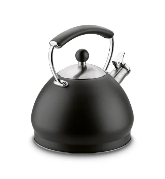 KönigHOFFER | RUSO Czajnik tradycyjny z gwizdkiem 3 l / stal nierdzewna / czarny