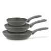KönigHOFFER | GREYS MARBLE Komplet patelni z powłoką non-stick Marble Plus 3 szt. / szare