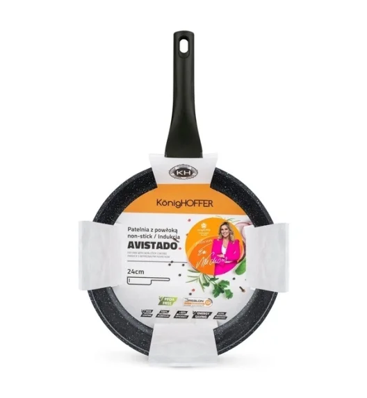 KönigHOFFER | AVISTADO Patelnia z powłoką nieprzywierającą 24 cm / Greblon C3+