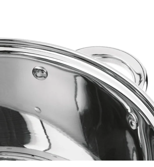 KönigHOFFER | BARI SILVER Komplet garnków całostalowych z pokrywkami 6 el