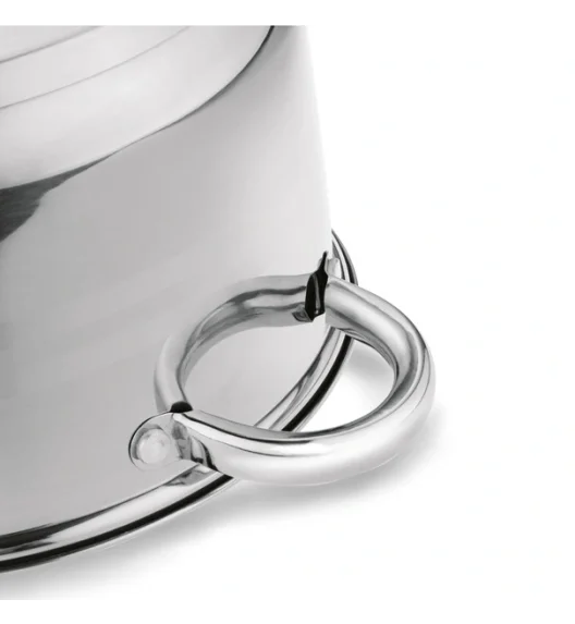 KönigHOFFER | BARI SILVER Komplet garnków całostalowych z pokrywkami 6 el