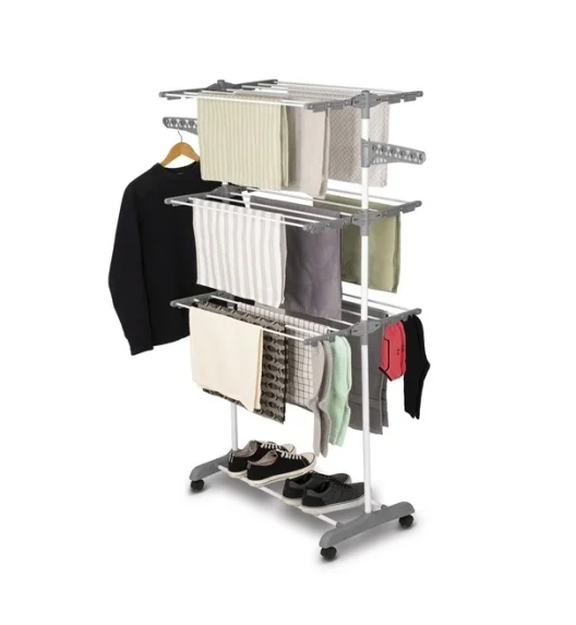 KönigHOFFER | Suszarka na pranie pionowa składana szer. 55 cm / biała