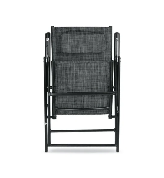 TADAR | Krzesło ogrodowe balkonowe regulowane / szare