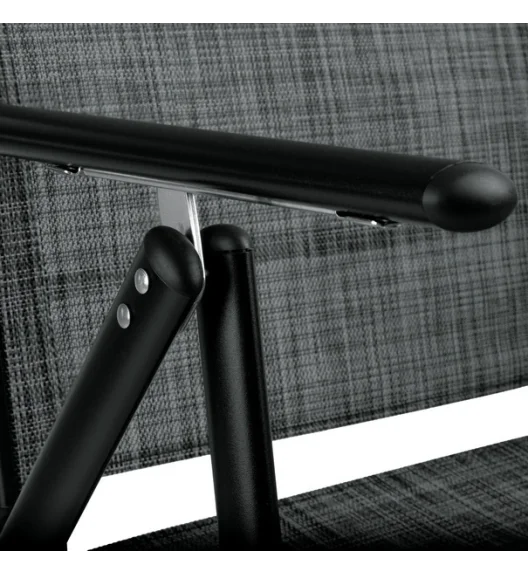 TADAR | Krzesło ogrodowe balkonowe regulowane / szare