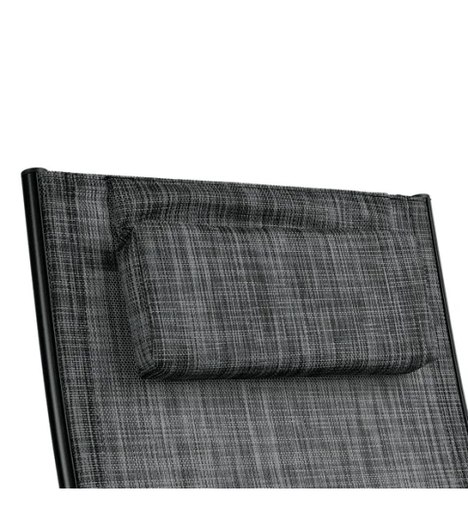 TADAR | Krzesło ogrodowe balkonowe regulowane / szare