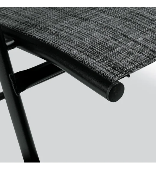 TADAR | Krzesło ogrodowe balkonowe regulowane / szare