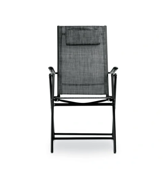 TADAR | Krzesło ogrodowe balkonowe regulowane / szare