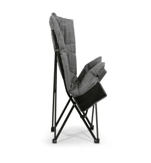 TADAR RELAX Fotel turystyczny wędkarski składany z torbą / szary